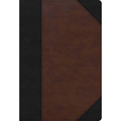 CSB Super Giant Print Reference Bible, Black/Brown Leathertouch - Large Print by  Csb Bibles by Holman (Leather Bound)