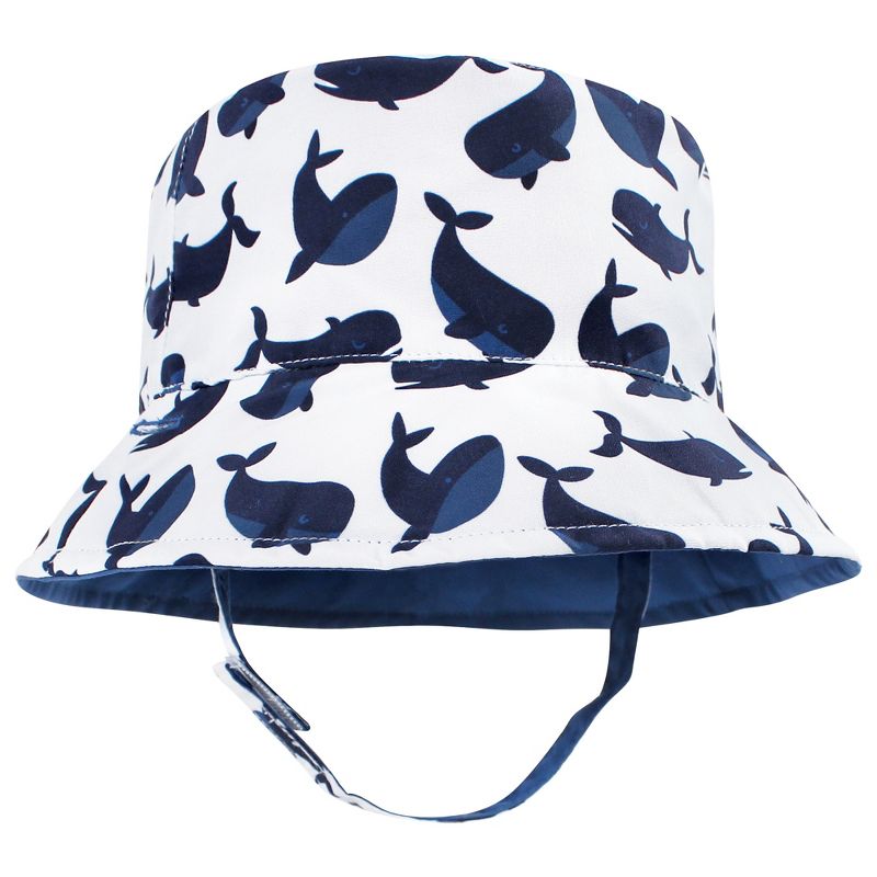 Hudson Baby Infant Boy Sun Protection Hat, Whale Anchor, 4 of 8