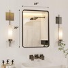 Bathroom Mirror, Black Wall Mirror, Rectangle Mirror for Wall, Black Mirror for Bathroom or Bedroom - 2 of 4