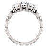 Pompeii3 .60ct 3-Stone Round Diamond Engagement Ring in 14k White Yellow Rose Gold - 2 of 4