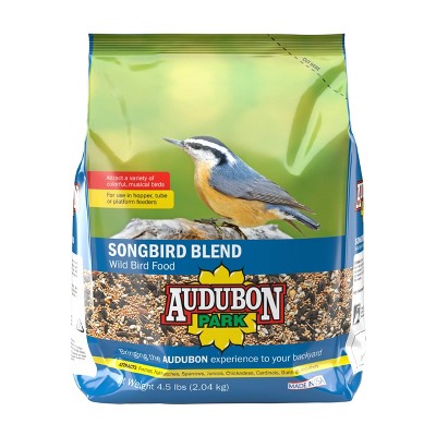 Audubon Park 4.5lb Songbird Blend Wild Bird Food: Attracts Colorful Birds, Nutritious Mix