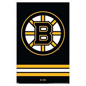 Trends International NHL Boston Bruins - Logo 21 Framed Wall Poster Prints - 1 of 4