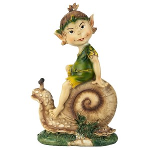 Design Toscano Pixie Pete Elfin Gnome Garden Statue - 1 of 4