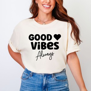 Simply Sage Market Good Vibes Always Garment Dyed Tee - 1 of 4
