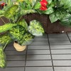 Interlocking Deck Tiles 44 Pack 11.8"x11.8" Waterproof Indoor Outdoor Flooring All Weather Use Tiles Patio Decking Tiles - 2 of 4