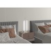 Cal Lighting Zamora dual LED metal night stand / table lamp with dimmer switch and 2 USB charging ports - 2 of 3