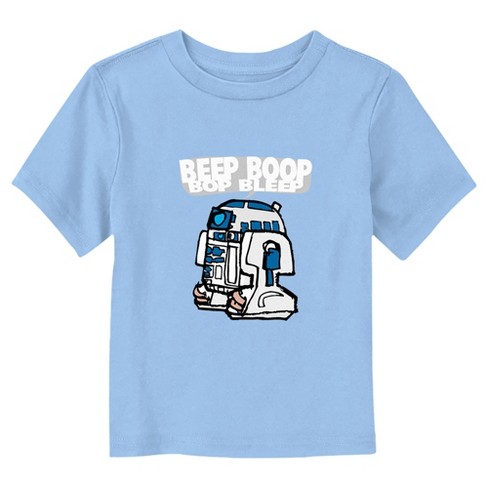 Star Wars Beep Boop Bop Bleep T-shirt - Light Blue - 2t : Target