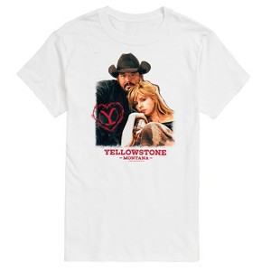 Men's - Yellowstone - Rip And Beth Montana Valentine Short Sleeve Graphic T-Shirt - 1 of 4