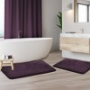 Hearth & Harbor Bathroom Rugs, Ultra Soft Velvet Memory Foam Bath Mats with PVC Backing - 2 of 4