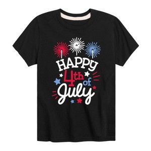 Boys' - Instant Message - Happy 4Th Of July Short Sleeve Graphic T-Shirt - 1 of 4