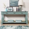 VYNXARIA 63inch Long Wood Console Table with 3 Drawers and 1 Bottom Shelf for Entryway Hallway Easy Assembly Extra-thick Sofa Table - 2 of 4