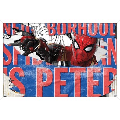 Trends International Marvel Spider-man: No Way Home - Web-shooter Framed  Wall Poster Prints White Framed Version 