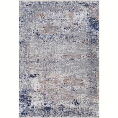 Mark & Day What Cheer Washable Woven Indoor Area Rugs Dark Blue