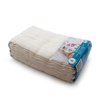Kanga Care viscose of Bamboo Prefold Cloth Diapers (6pk) - Size 4 : Toddler Beige