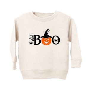 The Juniper Shop Boo Pumpkin Toddler Graphic Sweatshirt - 1 of 3