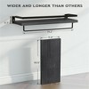 Racxily 2Pcs Bathroom Shelf with Towel Rack, Wall Mounted Shower Shelves, Bathroom Organizers, Stainless Storage Racks - 2 of 4