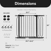 BalanceFrom Walk Thru Safety Gate for Baby and Pets, Child Proof Fence for Kids and Dogs, Doorways, Stairways, Hallways, 30 Inch Height, Graphite - 4 of 4