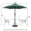 LOVMOR 7.5ft * 7.5ft Patio Umbrella with Crank and Push Button Tilt,Red - 2 of 4