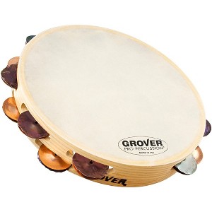 Grover Pro Double-Row German Bantamweight Tambourine Dry Silver/Bronze 10 in. - 1 of 1