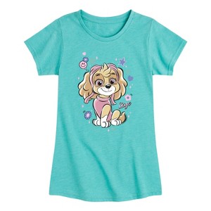 Girls' - Paw Patrol - Smile Skye Fitted Short Sleeve Graphic T-Shirt - 1 of 4