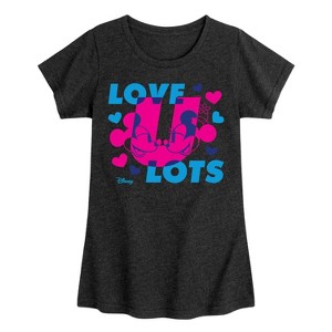 Girls' - Disney - Love U Lots Fitted Short Sleeve Graphic T-Shirt - 1 of 4