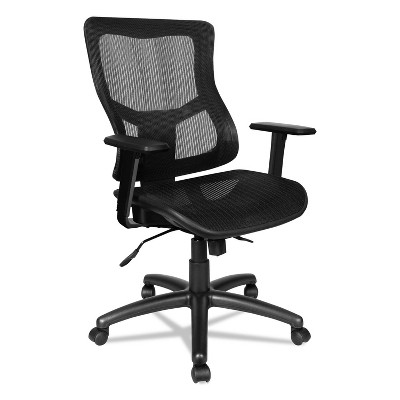 Alera Elusion II Series Suspension Mesh Mid-Back Synchro with Seat Slide Chair Black ELT4218S