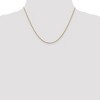 Black Bow Jewelry 1mm 14k Yellow Gold Solid Round Snake Chain Necklace - 2 of 4