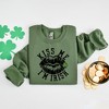 Simply Sage Market Women's Graphic Sweatshirt Kiss Me I'm Irish Lips - 3 of 3