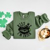 Simply Sage Market Women's Graphic Sweatshirt Kiss Me I'm Irish Lips - image 3 of 3