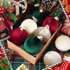 Aoibox 51 Piece Velvet Christmas Ornament Set Neutral Decor Includes 15 Balls 3.14 Inch 36 Bows 6x8 Inch For Tree Wreath Garland - 4 of 4