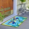 Jellybean Fancy Dressed Dragonfly Indoor & Outdoor Rug – 20"x30" Washable, Durable Accent Mat with Whimsical Insect Design for Patio & Porch - 2 of 3