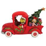 Jim Shore Grinch With Friends In Truck  -  One Figurine 5 Inches -  Dr Seuss  -  6010775  -  Resin  -  Red