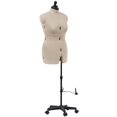 Dritz Medium Dress Form My Double Designer: Adjustable Sewing Mannequin, Female, Beige, Adult Assembly Required