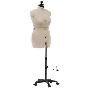 Dritz Medium Dress Form My Double Designer: Adjustable Sewing Mannequin, Female, Beige, Adult Assembly Required - 1 of 4