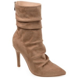 Journee Collection Womens Markie Back Heel Zip Stiletto Booties - 1 of 4