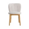CAVINAS Counter Height Chairs with Ash Wood Legs and Cushioned Seat, Ergonomic Backrest, Upholstered Kitchen Chairs - 2 of 4
