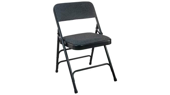 Emma and Oliver 2-pack Padded Metal Folding Chair - Fabric Seat, 2 of 8, play video