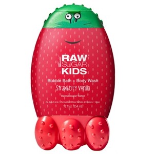Raw Sugar Kids' Bubble Bath + Body Wash - Strawberry Vanilla - 12 fl oz - 1 of 4