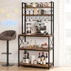 Garvee Kitchen Bakers Rack, Microwave Oven Stand with Large Storage, Industrial Coffee Bar Station, Rustic Brown - 4 of 4