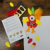 4E's Novelty 12 Pack Monster Turkey Crafts for Kids - Turkey Monster Craft Kit, Self-Adhesive Foam Magnets, Fun Thanksgiving Activity for Ages 4-12 - 3 of 4