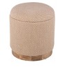 Carolina Chair  Table Handwoven Hesperus Diamond Juste Storage Ottoman - 2 of 4