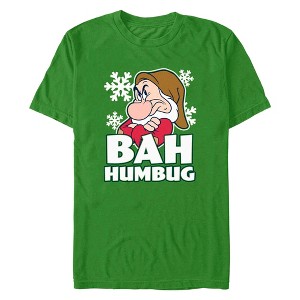 Men's Disney Snow White and the Seven Dwarfs Grumpy Bah Humbug T-Shirt - 1 of 4