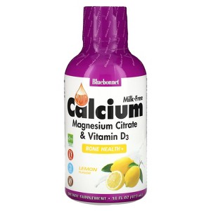 Bluebonnet Nutrition Liquid Calcium, Magnesium Citrate & Vitamin D3, Lemon, 16 fl oz (473 ml) - 1 of 2