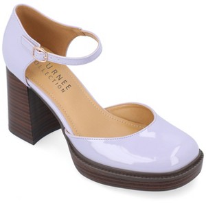 Journee Collection Womens Sophilynn Mid Heel Square Toe Pumps - 1 of 4