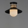 Maxim Lighting Admiralty 1 - Light Flush Mount in  Black/Antique Brass - 3 of 3