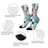 Colorful Moroccan Mediterranean Square Tiles Women Printed Crew Socks Funny Funky Socks Soft Polyester Novelty Gifts for Artists Men - 4 of 4