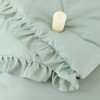 BAGOKIE 3 Piece Ruffle Comforter Set for All Season - 3 of 4