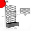Privacy Screen with Planter Box, Garden Decorative Planter Box with Trellis for for Climbing Plants, Vegetable, Vines - 3 of 4
