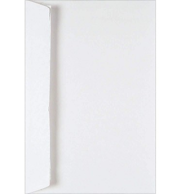MyOfficeInnovations Wove Side-Opening EasyClose Booklet Envelopes 6" x 9" White 250/Box 570225