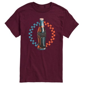 Men's - Coca-cola - Coke Bottle Checks Short Sleeve Graphic T-Shirt - 1 of 4